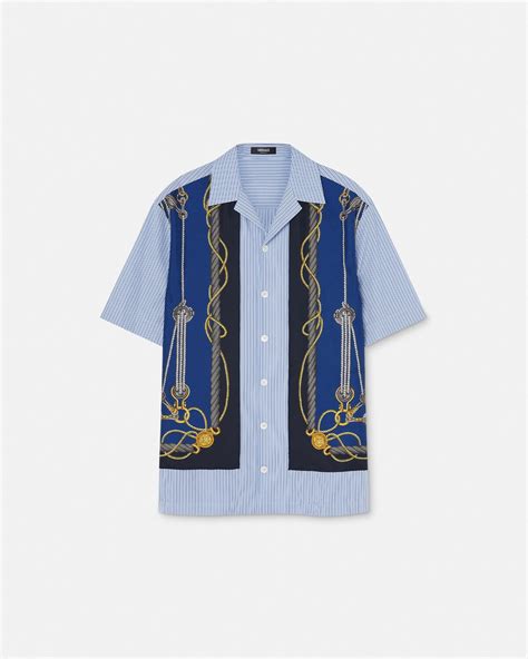 versace chemises|versace nautical shirt.